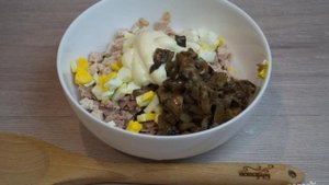 Салат Ёжик с курицей