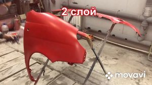 Покраска крыла мокрый по мокрому