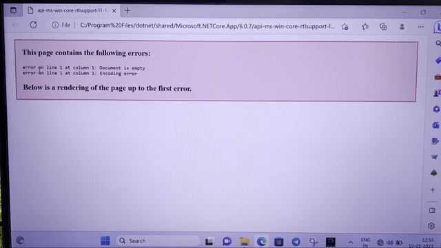 Fix This Page contains the following error |error on line 1 at column 1 document is empty & encodin