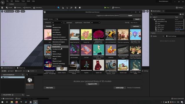 Tutorial: Import Sketchfab models - Unreal Engine 4 + Unreal Engine 5