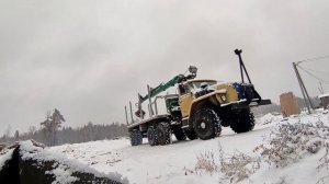 Работа в 16 лет на урал лесовоз! Загоняем в бокс!