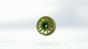 Муфта свободного хода 3D анимация