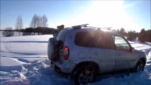 #Цепи #браслеты на #нива #шевроле снежный тест браслетов противоскольжения!