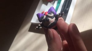 Панда Малышарик из пластилина