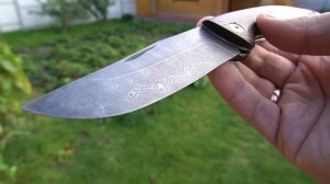 Обзор складного ножа Таёжный из дамасской стали