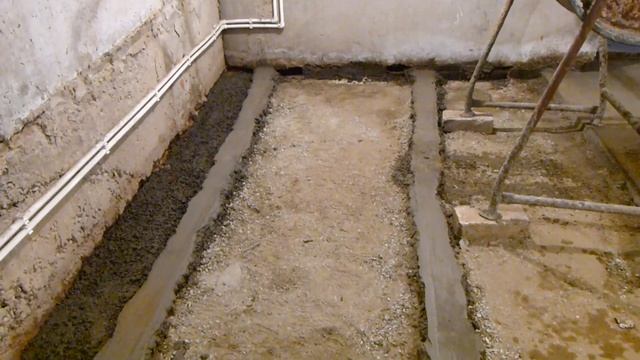 Как сделать растворные маяки и стяжку из отсева по старинной технологии