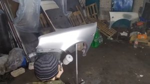 Покраска крыльев Golf IV