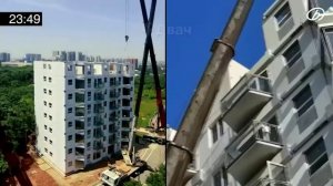 Китайский застройщик построил 10 этажку за 28 часов 45 минут