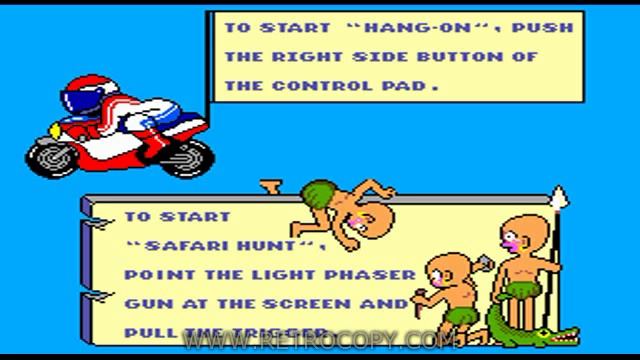 Hang On & Safari Hunt & Snail Maze (Sega Master System) - RetroCopy Intro смотреть онлайн
