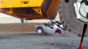 Monster Truck Crashes | Giants Machines Crushes Cars | Doodles