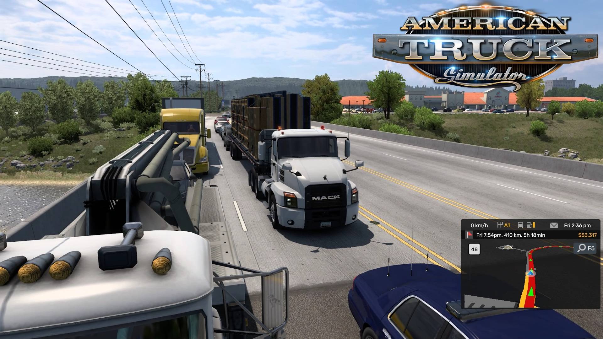 American Truck Simulator | Перевозим элементы дома | Logitech G29