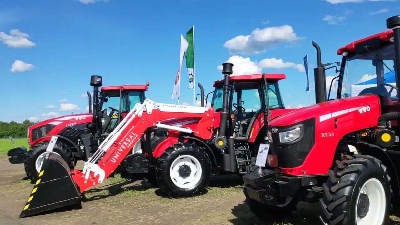 Работаем на выставке Воронежский день поля 2022 Трактора ЮтО / YTO смотреть онлайн