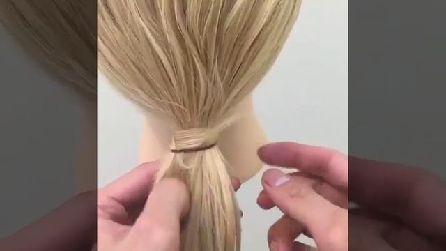 Как спрятать резинку волосами смотреть онлайн