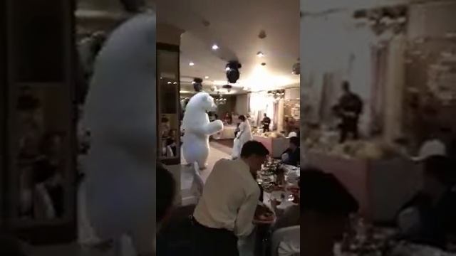 Гигантский медведь Майкл на свадьбе. смотреть онлайн