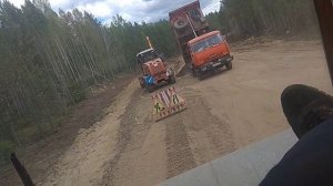 Работа на вахте)) учусь работать на катке ДУ 84