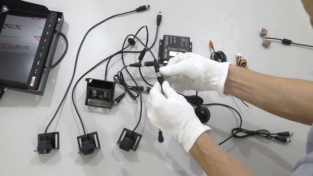 Видеопарктроник с четырьмя датчиками PS-06V для грузового транспорта