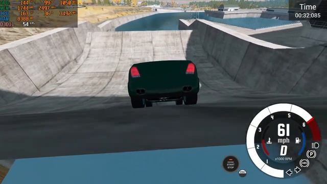 BeamNG drive SPILLWAY SCENARIO MONTE CARLO смотреть онлайн