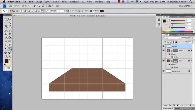 How to Draw a Shelf in Photoshop : Photoshop Tutorials смотреть онлайн