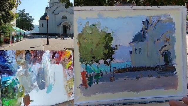 Серебристое утро. Пейзаж. Живопись маслом. Урок 22 (анонс)
