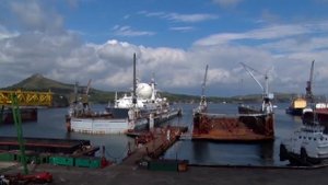 КИК "Маршал Крылов" в Славянке (Time Lapse)