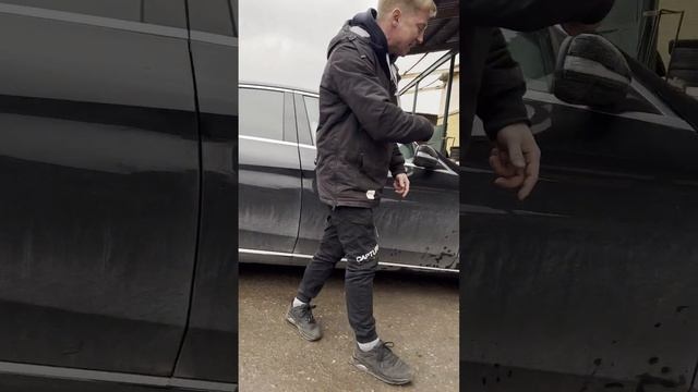 Примерка дисков на Mercedes C class