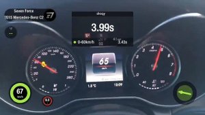Разгон 0-100 Mercedes Benz C200 в кузове W205 Stock до чип-тюнинга
