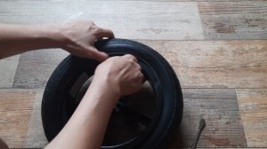 Замена покрышки на детской коляске