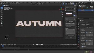 Как сделать анимацию надувающихся букв-шариков в Blender за 3 минуты / tutorial
