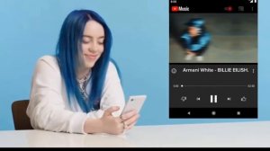 Billie eilish react to billie eilish armani white