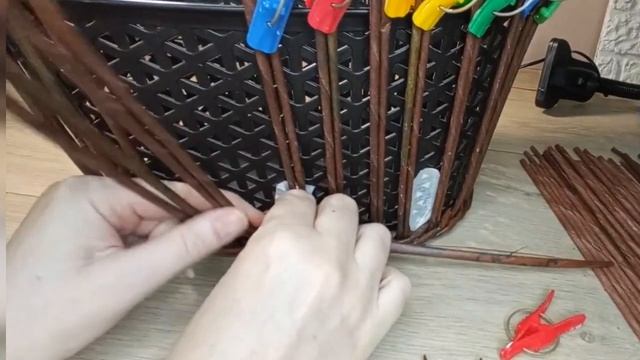 Корзина объёмная #изгазетныхтрубочек. Часть1.