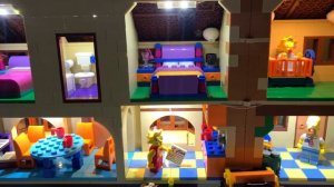Наше хобби, Lego дом симпсонов 71006 с подсветкой. LEGO 71006 с подсветкой.