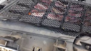 Установка сетки на радиаторную решётку ОПЕЛЬ МОККА