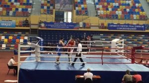 Расул Алиев vs Иса Бегаев.  Чемпионат Дагестана по боксу 75кг 2017 полу финал 2 раунд