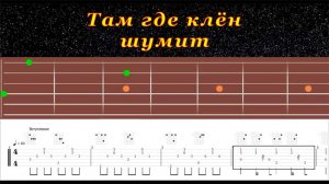 Там где Клен шумит (cover) | Гитара Перебор