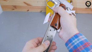 Макет пистолета Denix D7/6312 Colt 1911A1 (ММГ, Кольт) видео обзор 4k