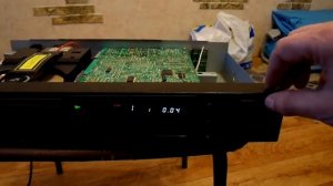 SONY CDP-40 замена пассика и визуальный осмотр со снятой крышкой.