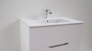 Подвесная тумба с раковиной Orange Line 60 Li-60Tuw+Ra с двумя выдвижными ящиками