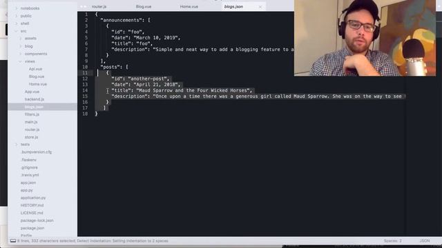 Adding a static markdown blog to a VueJS Flask project смотреть онлайн
