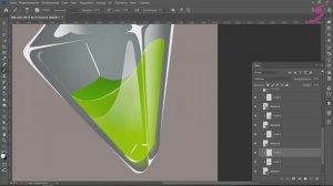Экспресс-урок по цифровой графике «Флакон» | Рисуем пузырек с волшебным зельем в Photoshop