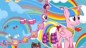 Пони. Моя милая пони. Игра одевалка Искорка меняет наряд. Игры понивиль. Игры для девочек.