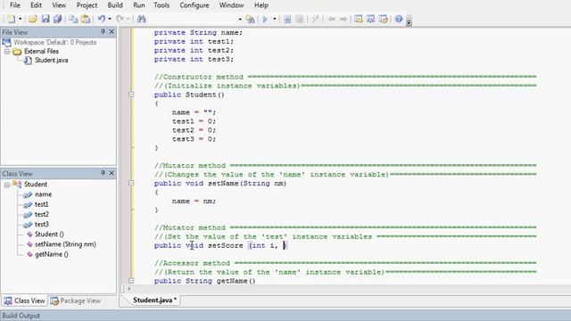Defining a class in Java using JCreator смотреть онлайн
