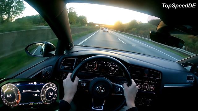 VW GOLF 7.5 GTD DSG POV *TOP SPEED* ON AUTOBAHN 0-200KMH смотреть онлайн