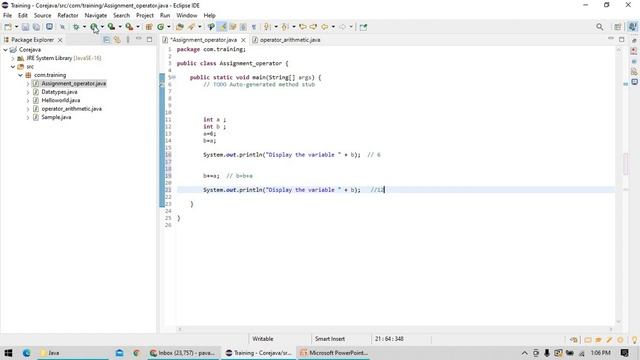 12. Java - Operators - Assignment