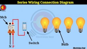 1 Switch 4 Bulb Light Connection || Series Connection || Electrician Dost ||