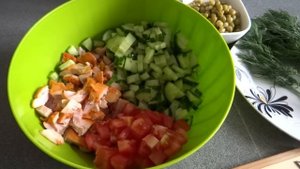 салат ПАРИЖЕЛЬ с копченой курицей легкий