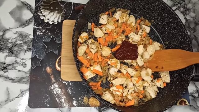 Лапша ширатаки с курицей - низкокалорийная лапша