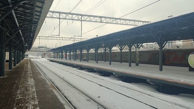 Электровоз ЭП20-077 с скорым поездом №64 Самара – Санкт-петербург на станции МЦД Новогиреево смотреть онлайн