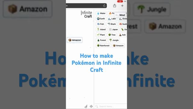 How to make Pokémon in Infinite Craft! #nealfun #infinitecraft #pokemon #charizard #pikachu