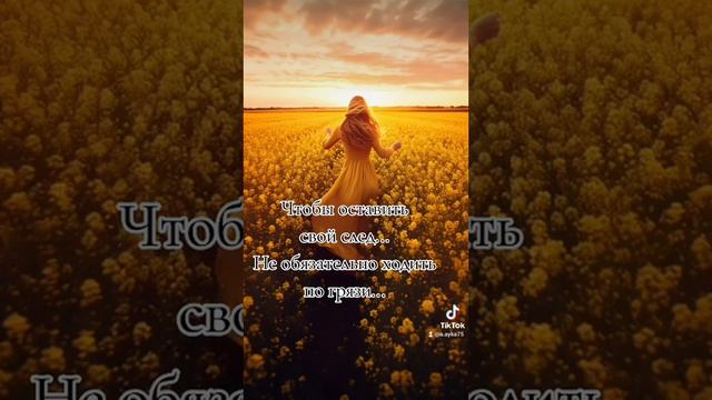 #МыслиVслух... Чтобы оставить свой след... Не обязательно ходить по грязи... смотреть онлайн