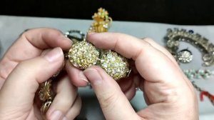 124. ЛОМ. Распаковка лома винтажных украшений. Another scrap. Unpacking a scrap of vintage jewelry